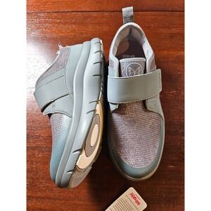 Alegria Double Trouble Rok n Roll Shoes Gray Mesh Womans Size 7 NEW
